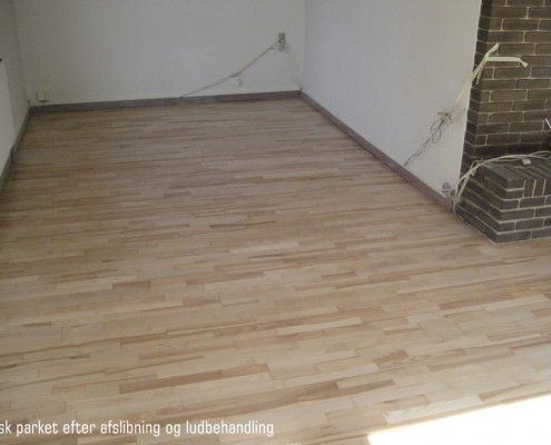 Hvid ludbehandling parket